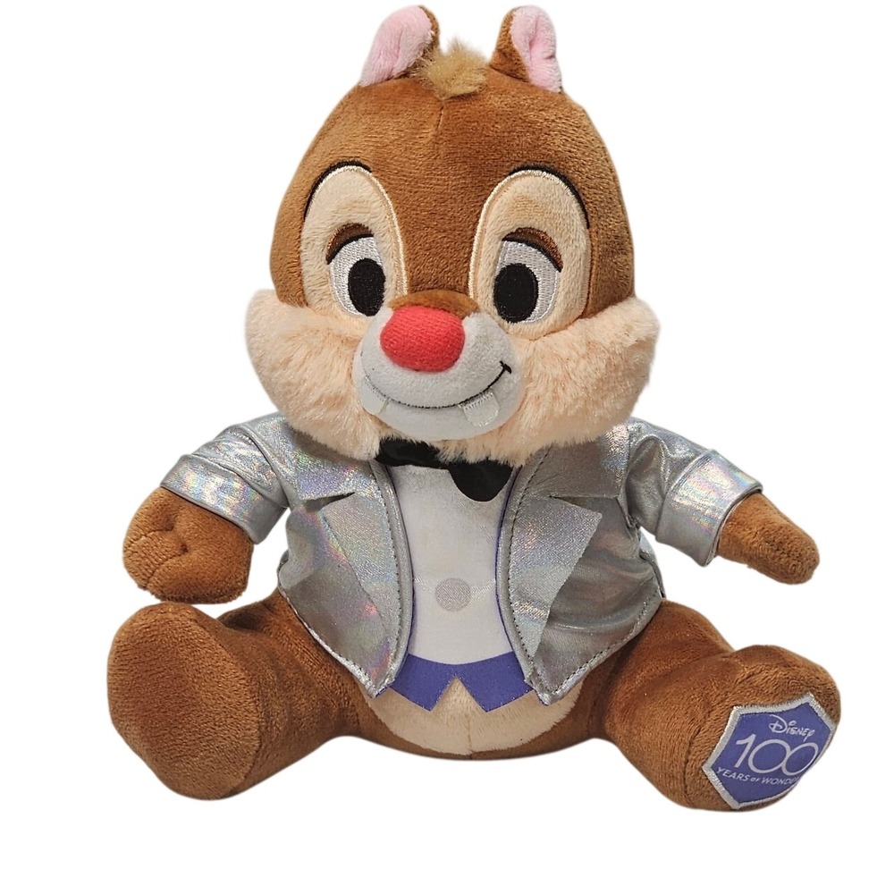 Disney 100 Years of Wonder Chipmunk Plush Silver Tuxedo Jacket "Dale"!‎